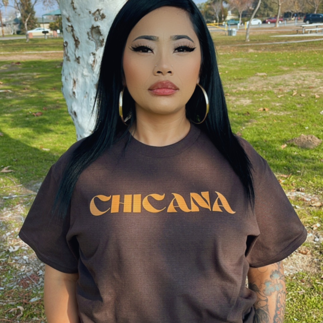 Chicana T-shirt (chocolate brown)