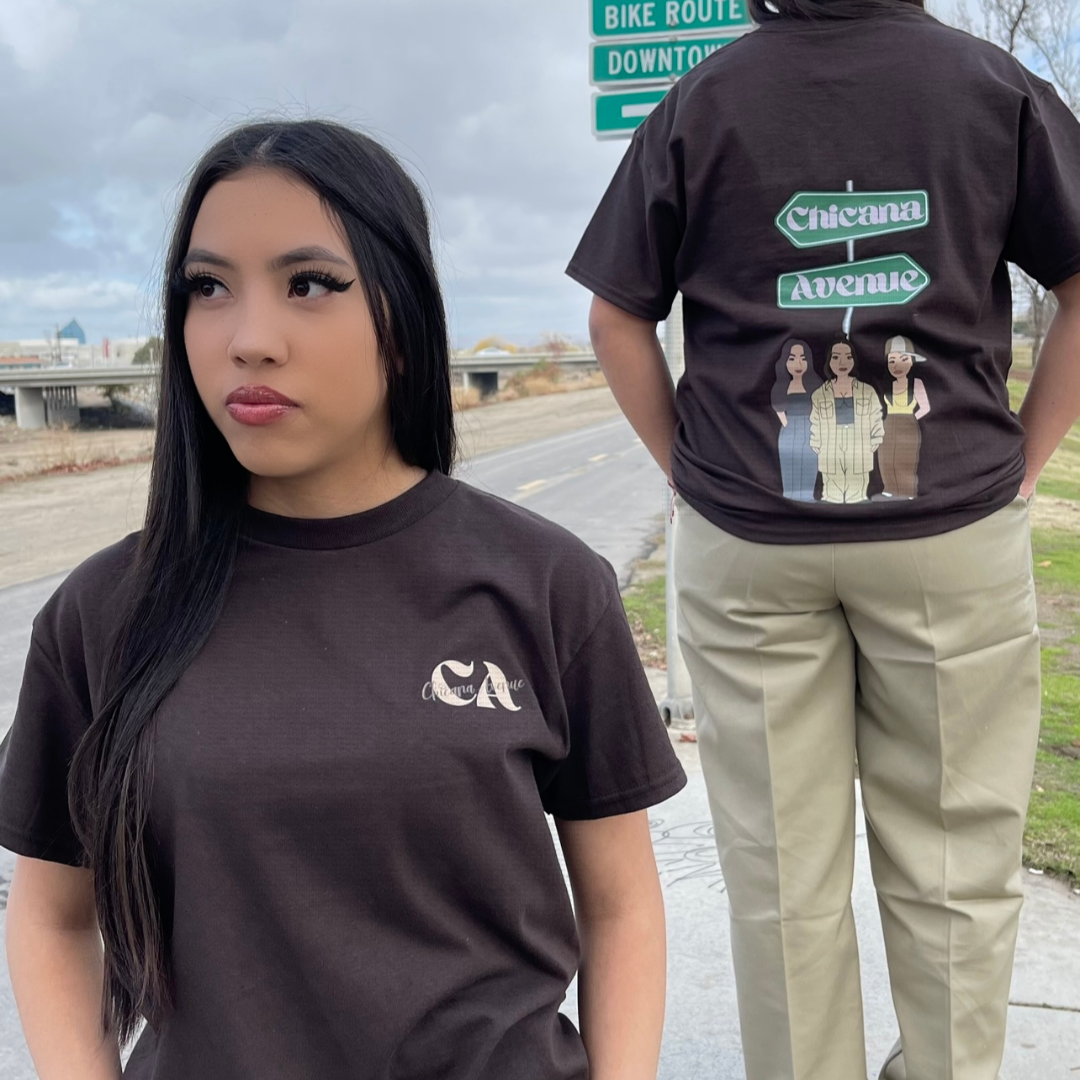 Chicana Avenue T-shirt (chocolate brown)