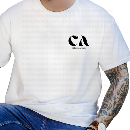 Men’s White CA Tee